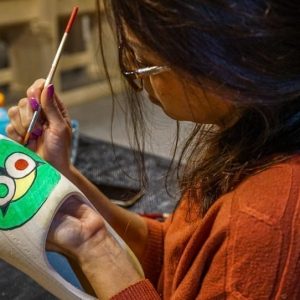 Clog painting workshop in Volendam