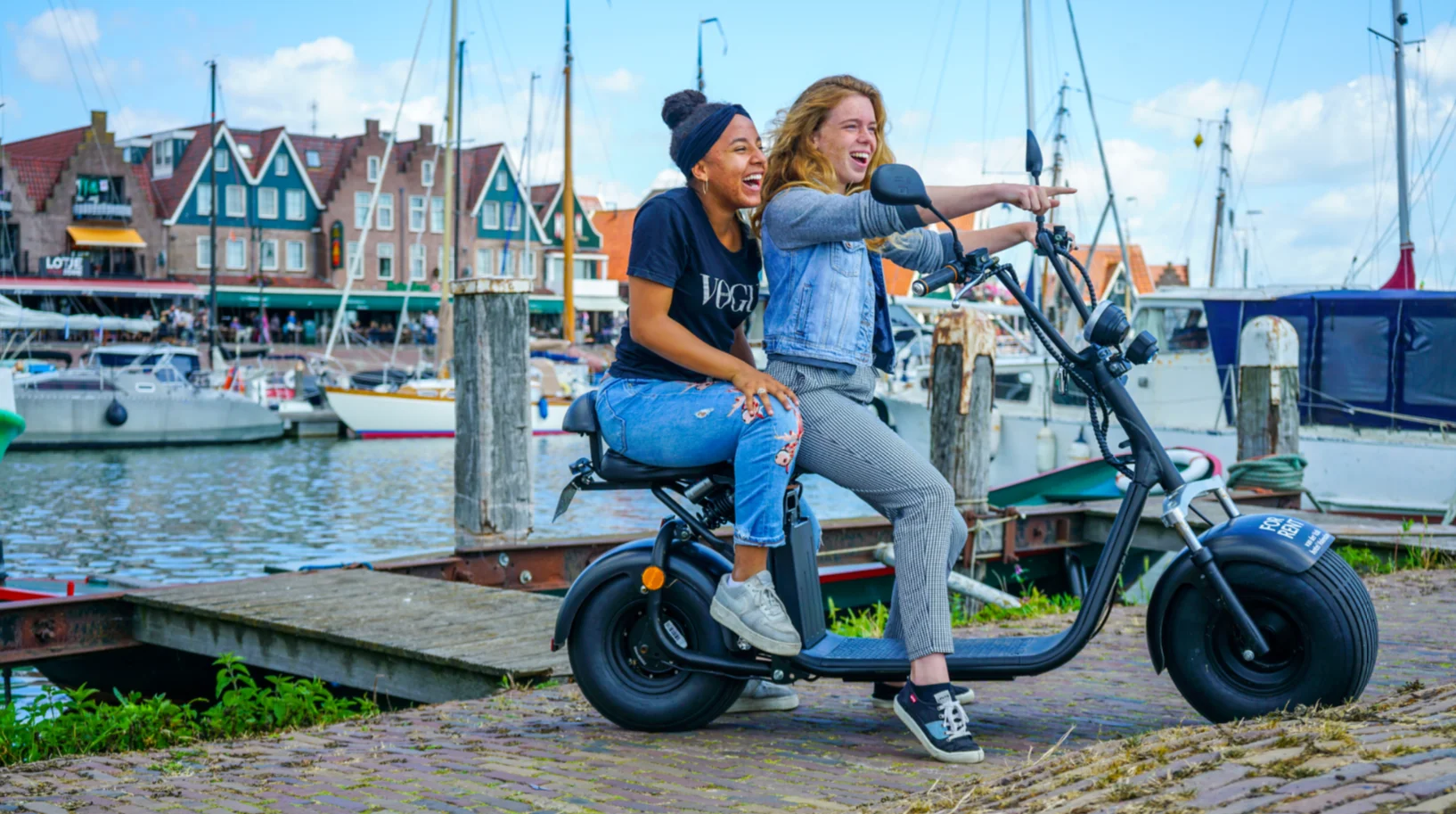 Family outing in Volendam