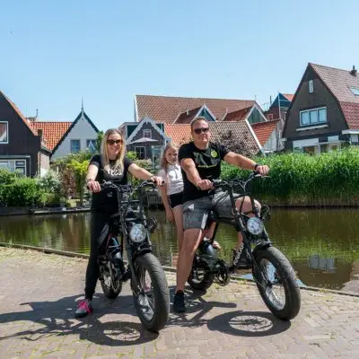 Family outing in Volendam